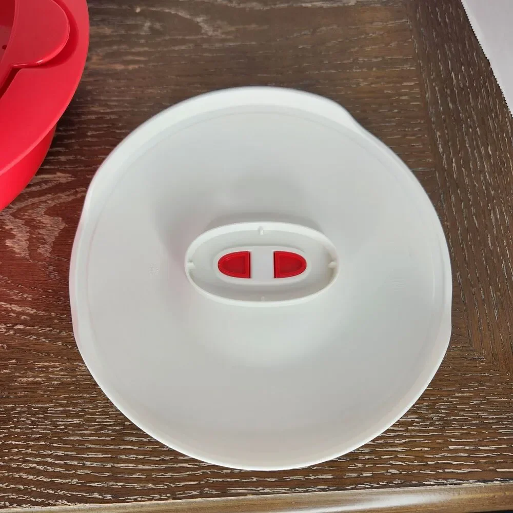 1.5 Qt Tupperware 3 Piece Tortilla Warmer Keeper Red/Pink #3222A-3, #7763A-3